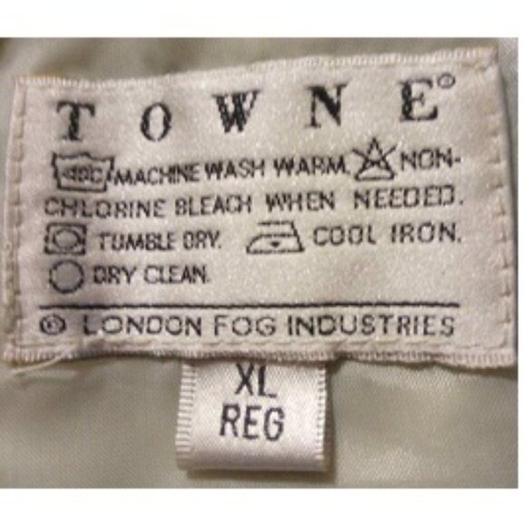 TOWNE from London Fog Men's Jacket Size - XL-REG Tan - Dark Blue - Picture 11 of 12